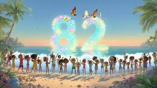 The Cool Kids 🌊 Learning Numbers 81&ndash;90 | Beach & Ocean Adventure for Kids