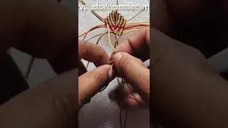how to make macrame leaf #macramekeychain #apoorva_shakyamacramecrafts #macrame #shortsfeed #diy