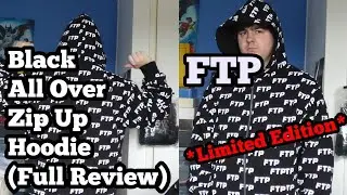FTP - Black All Over Print Reversable Zip Up Hoodie (Honest Review)