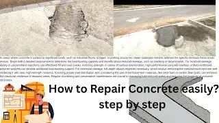 How to repair Concrete slab | Concrete repair (step by step) | how to resurface concrete driveway