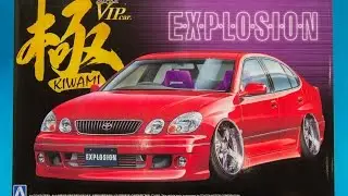 Aoshima 1/24 Toyota Aristo Explosion Model Kit Unboxing and Review