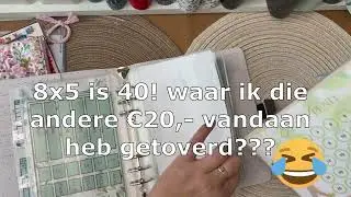Omdat ik ziek was is hier pas de etui verdeling van December nog.Heb meer gespaard dan verwacht.🤑