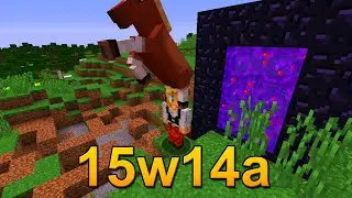 Minecraft 15w14a [April Fools] - Love, Hugs and Obsidian Boats!