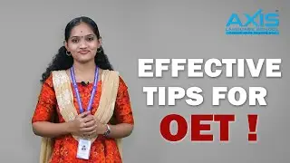 Effective Tips for OET | Axis Language School