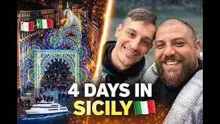4 DAYS IN SICILY ! FERRY FROM MALTA , MARKETS , XMAS TOWN, SAVOCA ETC FULL VLOG