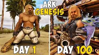 I Survived 100 DAYS In ARK's GENESIS Simulation … Here’s What Happened
