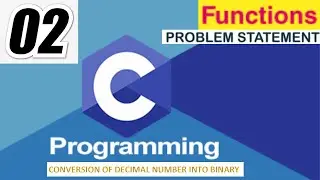 Write a program in C to convert decimal number to binary number using the function.