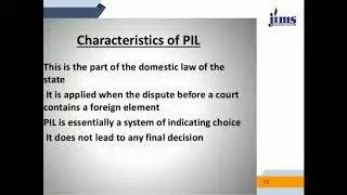 Nature and Scope of Private International Law