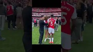 Partey&rsquo;s wife and kid meet Arteta #arsenal #arsenalfc #football #soccer  #epl #highlights