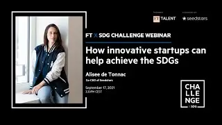 FTxSDGChallenge Webinar with Alisee de Tonnac