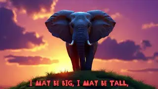 Elephant Rhyme for Kids | Fun Animal Song & Nursery Rhyme with Animation Magical Rhymes