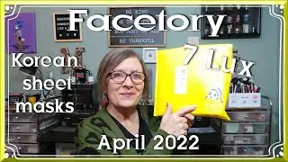 Facetory 7 Lux Mar/April 2022  All the sheet masks you want in a single package!
