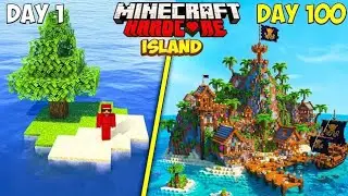 I Survived 100 Days on Deserted Island in Minecraft!
