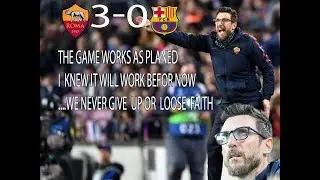 CHOACH EXPLAIN THE TRICKS Roma vs Barcelona 3-0 all goals and highlights 10/04/201