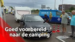 Caravan te zwaar beladen of kabeltje los? De ANWB checkt 't bij grensovergang Hazeldonk