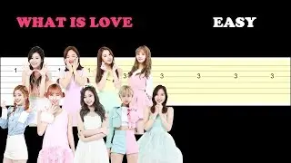 Twice - What Is Love (Easy Guitar Tabs Tutorial)
