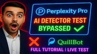 Perplexity Pro Blog Writing Test | QuillBot AI Detector Live Tutorial (Problem & Solution)