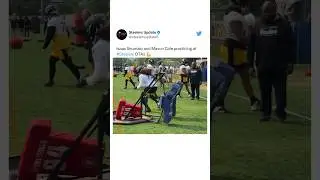 New #Steelers guard practicing at OTAs! 👀🙌 #nfl
