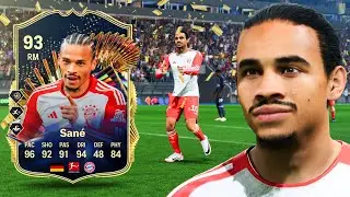 93 TOTS SBC Sane.. The UNIQUE Body type is crazy!! 🚀 FC 24 Player Review
