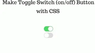 how to make amazing on-off button using checkbox with HTML and CSS only