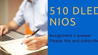 510 Dled. Nios assignment 2 | English solution