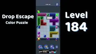 Drop Escape Level 184 Walkthrough 🟡🧩 | Color Puzzle Game Guide | Go Answer