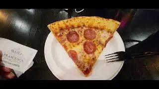 Pepperoni Pizza and Caesar Salad Review Fright Fest Six Flags Great America 10-8-22