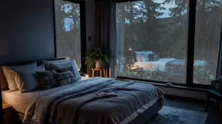 Relaxing Sleep Music for Pure Night Peace 😌 Rain Sound for Sleeping with Soft Rain Ambience 🌧️💤