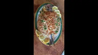 Baked Fish with Tahini Sauce | Lebanese Samkeh Harra