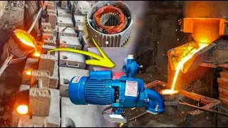 Make a Electric Motor Pump Amazing Technique | Electric water pumps Casting process in Foundry