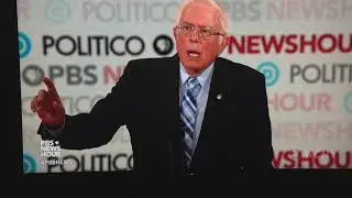 Bernie's answer to PBS's gift question during Democratic debate.