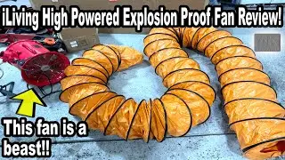 Explosion Proof Fan Review, Unboxing Plug Attachment & Chute Install! High Velocity Fume Extractor!!