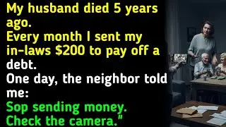 My husband died 5 years ago.Every month I sent my in-laws $200 to pay off a debt.One day, the... 