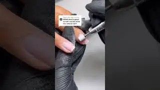Mini mandrel and sanding bands in 240 grit = your go to for removing the shine and natural nail prep