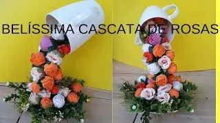 BELÍSSIMA CASCATA DE ROSAS