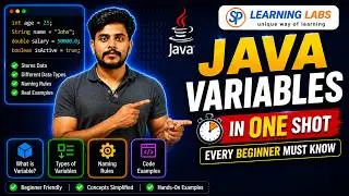 Java Variables in One Shot 🚀 | Complete Beginner Guide