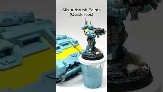 Mix Airbrush Paint in Small Caps (Quick Tips) #warhammer40k #miniature #painting #tutorial #tips
