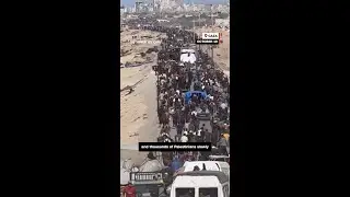Thousands of displaced Palestinians return to north
