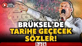 CHP Lideri &Ouml;zg&uuml;r &Ouml;zel Tarihe Ge&ccedil;ecek Br&uuml;ksel Mitingi'nde Konuştu! Mahşeri Kalabalık!