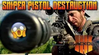CRAZY SNIPER PISTOL SOLO WIN! COD BLACKOUT SOLO VICTORY!