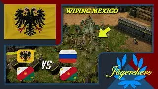 The Most AGGRESSIVE Way To Play This Civilization! | 2v2 Treaty with German | AOE III: DE