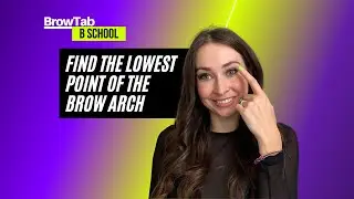 Find the lowest point of the Brow Arch! Eyebrow Mapping Tip! String Mapping for Microblading