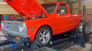 Custom 1970 C10 LS Swap Making Power On The Dyno!