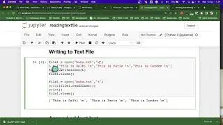Part 9. Reading & Writing Text File