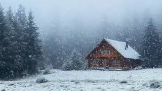 Blizzard Sounds in the Winter Forest | Howling Wind and Deep Snowstorm for Sleep
