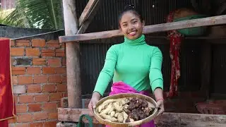 Vegetables in the ground : Boiled sweet potato and yam 