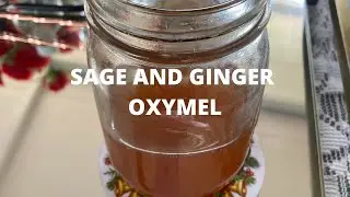 Sage and Ginger herbal Oxymel.