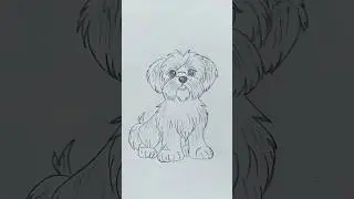 how to draw cute dog✅#dog #drawing #frontpage #animedrawing #animestyle #art #sketch #animeart #art