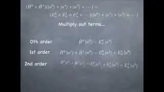 Lesson11: Time Independent Perturbation Theory + More Ion Traps