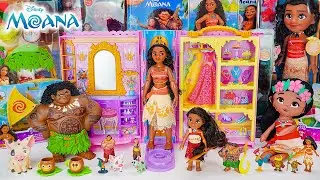 90 Minutes with Disney Moana Toys Collection Unboxing | Disney Princess Moana Makeup and Dress Up